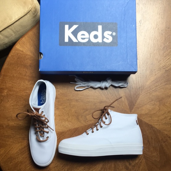high top white keds